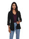 Only Kayle Long Women's Waisted Blazer Black