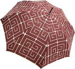Guy Laroche Automatic Umbrella with Walking Stick Burgundy Guy Laroche Automatic Umbrella with Walking Stick Burgundy