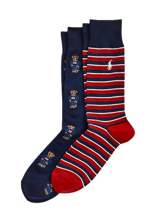 Ralph Lauren Bărbați Șosete Multicolor 2Pachet
