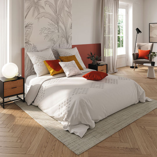 A-S Wash Cotton Double Duvet Cover 240x260 A-S Wash Ivory