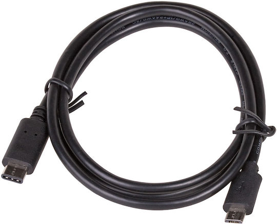 Akyga Cablu USB 2.0 USB-C Masculin - micro USB-A Negru 1m AK-USB-16