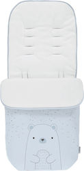 Kikka Boo Polar Bear Universal Waterproof Stroller Footmuff Light Blue