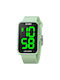 Skmei Digital Battery Chronograph Watch with Rubber Strap Green