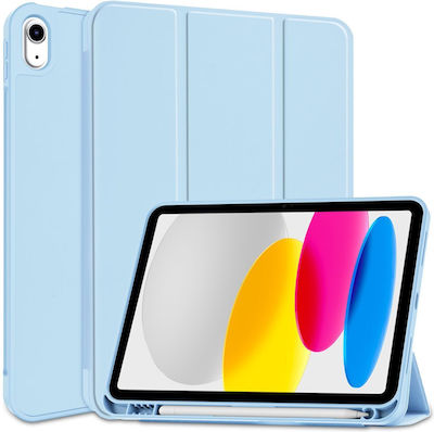 Tech-Protect Smartcase SC Pen Флип капак Изкуствена кожа / Силикон Sky Blue (iPad 2022 10.9'' - iPad 2022 10.9 инча)