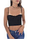 Guess Women's Corset Blouse with Straps Black