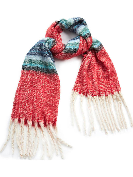 Verde Women's Wool Scarf Red