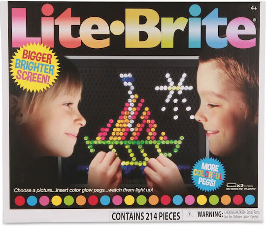 Jucărie de Construcție din Plastic Lite Brite pentru Copii 4+ ani+ Ani