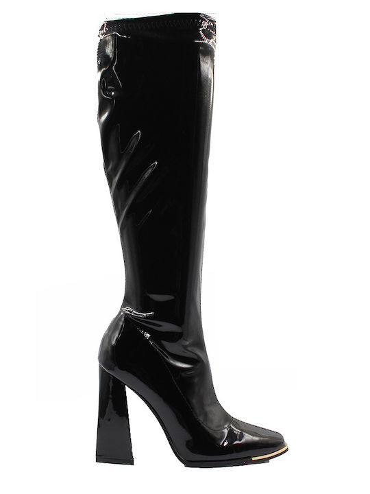 Mia Women's Boots of Patent Leather Black