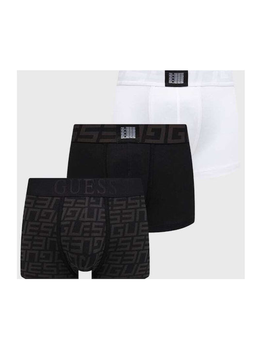 Guess Ανδρικά Μποξεράκια Black/white με Σχέδια ...