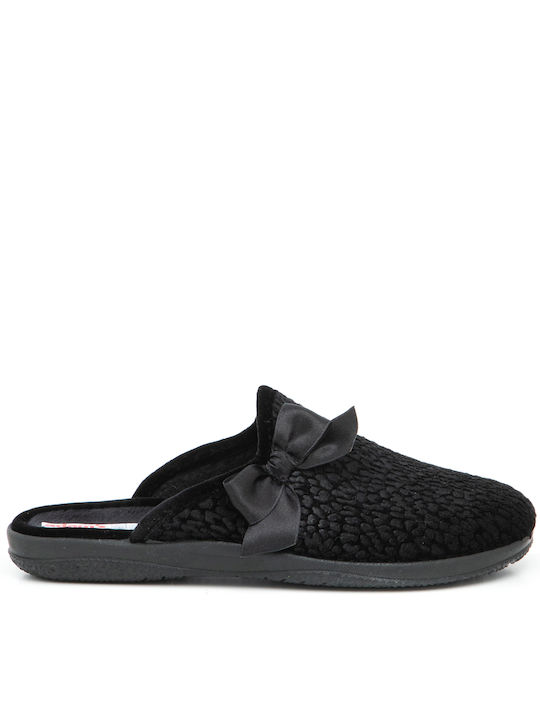 Adam's Shoes 624-22630 Women's Slipper In Black Colour