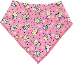 Laken Teddies Bandana material textil cu buton Roz Laken Teddies Bandana material textil cu buton Roz