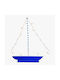 Wooden Decorative Boat Boat 77x70cm.