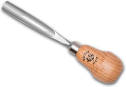 Kirschen Hollow Chisel 4mm with Wooden Handle