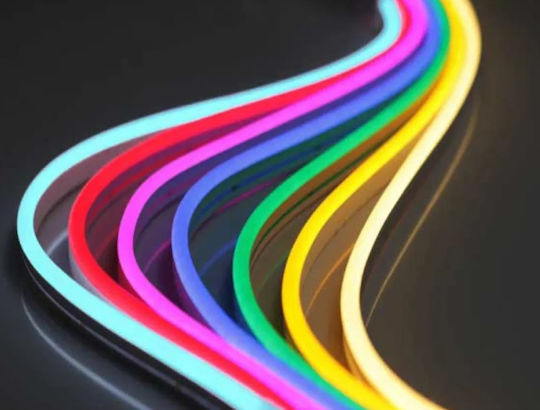 Φωτοσωλήνας Neon Flex 600 Λαμπάκια 12V Μωβ με Προγράμματα 5m IP67