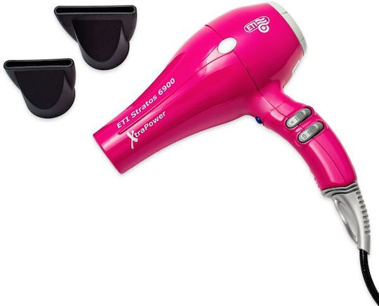Eti Stratos 6900 Xtra Power Ionic Επαγγελματικό Πιστολάκι Μαλλιών με Φυσούνα 2500W Φούξια