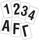 3M Boat Alphanumeric Sticker Letter L 5cm Black