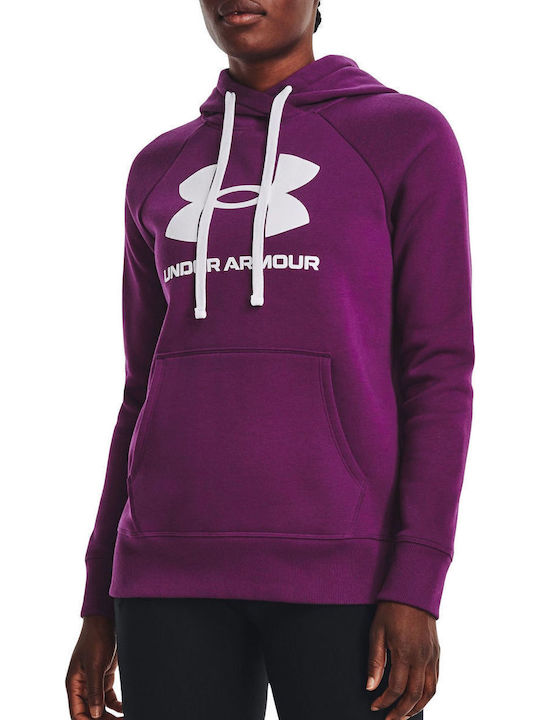 Under Armour Rival Μακρύ Γυναικείο Φούτερ με Κο...