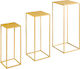 Set of 3pcs Decorative Metal Tables - Presentation Stand Gold 157.009.0058.04