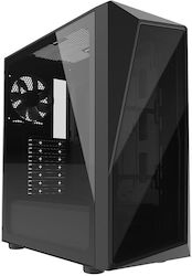 CoolerMaster CMP 520L Jocuri Turnul Midi Cutie de calculator cu fereastră laterală Negru