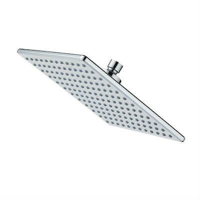 Viospiral Square Showerhead Silver 22x22cm