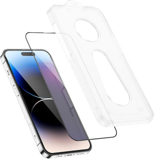 Hoco 0.33mm Vollflächig gehärtetes Glas (iPhone 14 Pro)