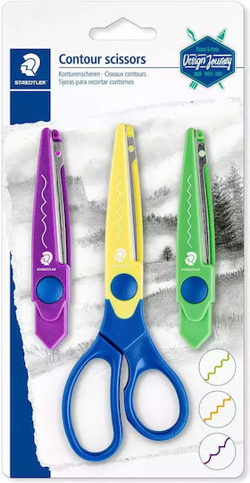 Staedtler Noris 965 17 NBK - Forbici Per Bambini Destrorsi - 2 Pezzi, Lame Arrotondate In Acciaio Inox, 17 Cm