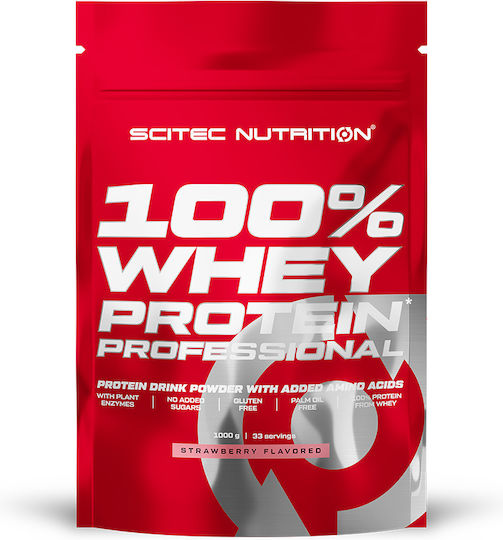 Scitec Nutrition 100% Whey Protein Professional Molkenprotein Glutenfrei mit Geschmack Blaubeere 1kg