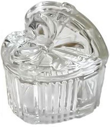 Heart Glass Sugar Bowl