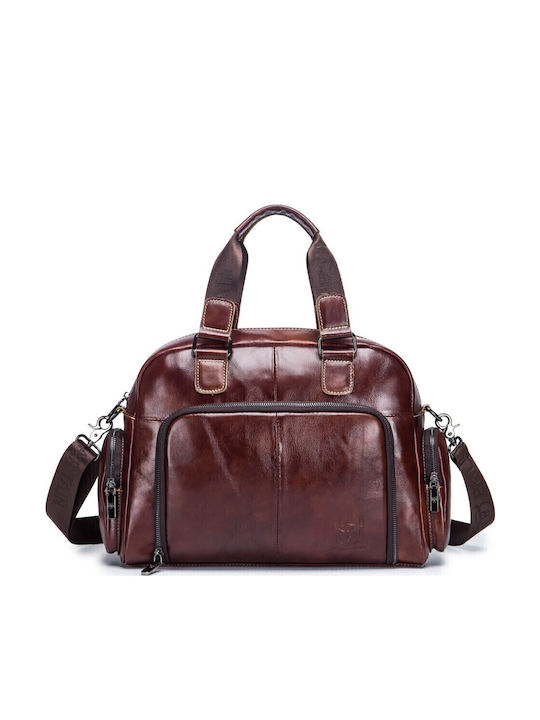 GWB-047 Leather Men's Briefcase Brown