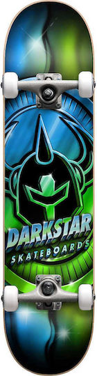 Darkstar Anodize Yth FP 7.25" Complete Shortboard Μπλε with Soft Wheels