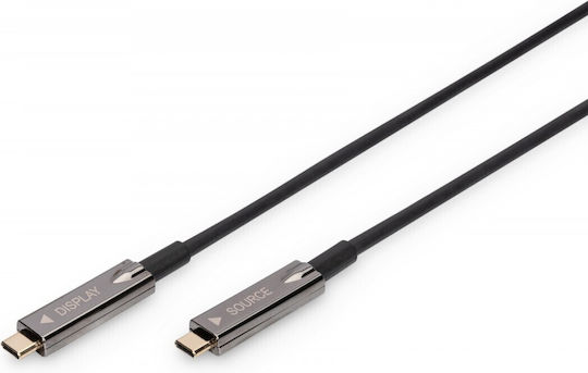 Digitus USB 3.1 Video Cable USB-C Male - USB-C Black 15m