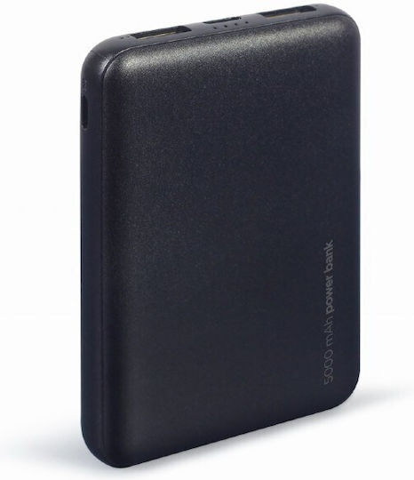 Gembird Power Bank 5000mAh 10W με 2 Θύρες USB-A Μαύρο