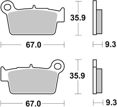 Braking Motorcycle Brake Pads Rear WRF 450 03'-15' Aprilia Sxv 550 06'-12' Kawasaki KXF 450 06'-13' for Kawasaki KXF 450 KX