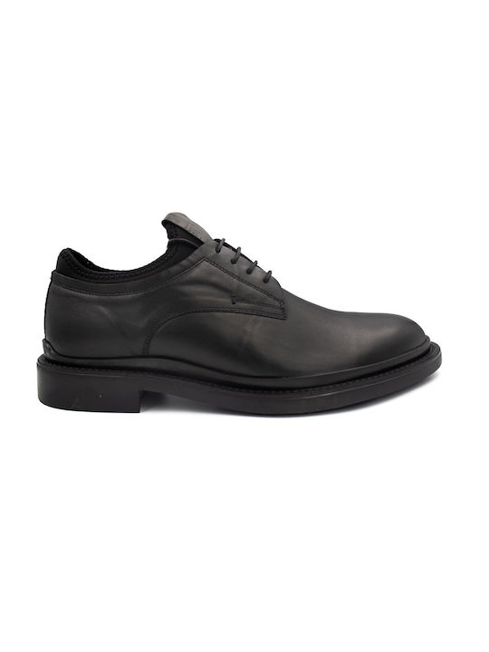 Vice Footwear Men's Leather Casual Shoes Black