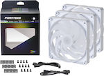 Phanteks PH-F140SK 4-Pin PWM RGB Lighting Case Fan White 3-pack