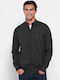 Funky Buddha Men's Knitted Cardigan with Zipper Anthracite