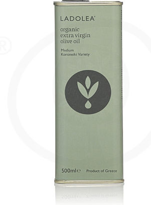 Ladolea Extra Virgin Olive Oil Organic Product Korinthias 500ml in a Metallic Container