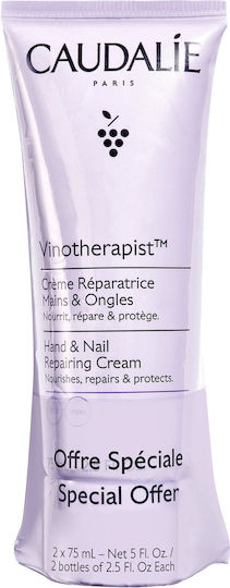 Caudalie Vinotherapist Moisturizing Hand & Nail Cream 2x75ml