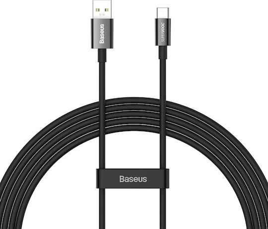 Baseus Superior USB 2.0 Cable USB-C male - USB-A 65W Black 2m (CAYS001001)
