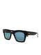 Gigi Barcelona Kant Unisex Sunglasses with Black Plastic Frame and Blue Polarized Lens 6745/1