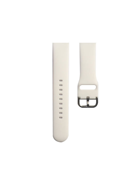 Silver Buckle Curea Silicon Alb (/ Amazfit Stratos Plus) E48129T