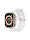 Vertical Texture Strap Silicone White (Apple Watch 42/44/45mm)