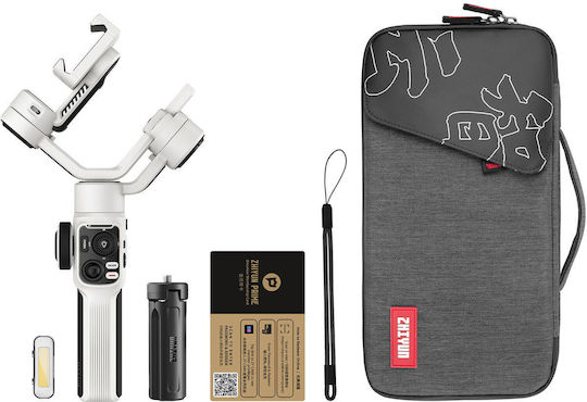 Zhiyun Smooth 5S Combo Phone Gimbal with 3 Axis Stabilization and 24 Operating Hours White