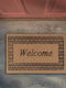 San Lorentzo Entrance Mat made of Coir with Anti-slip Backing Welcome Frame Brown 40x60cm