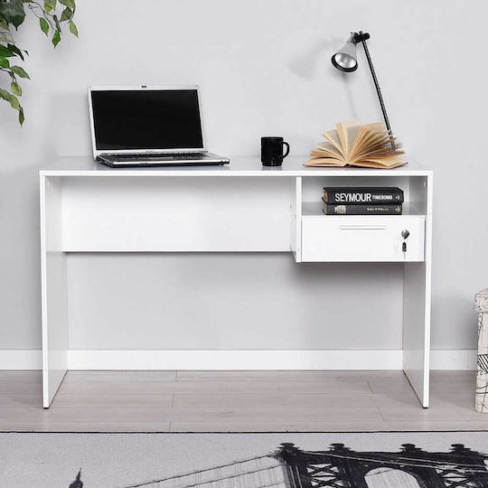 Schreibtisch Holz White 120x60x75cm