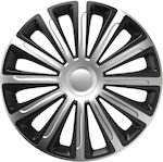 Versaco Car Hubcap Set Trend 14" 4pcs Silver /Black