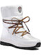 Synthetic Leather Snow Boots with Laces Opera Tex 825 White