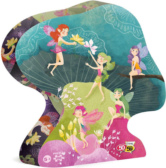 Kids Puzzle Forest Fairies for 5+ Years 100pcs 50/50 Games