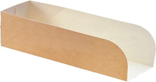 Ready Σετ 100 Χάρτινα Κουτιά Ψητοπωλείου Kraft 16.5x5x4.7εκ.