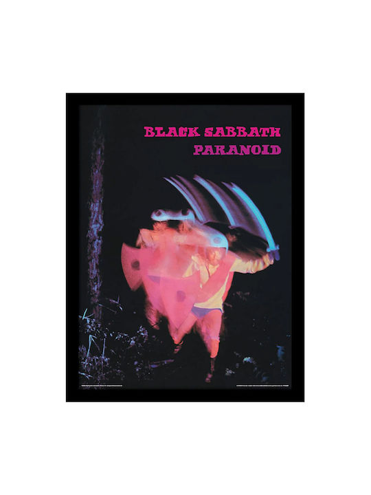 Pyramid International Black Sabbath Paranoid Collector Ramă Lemn 30x40cm